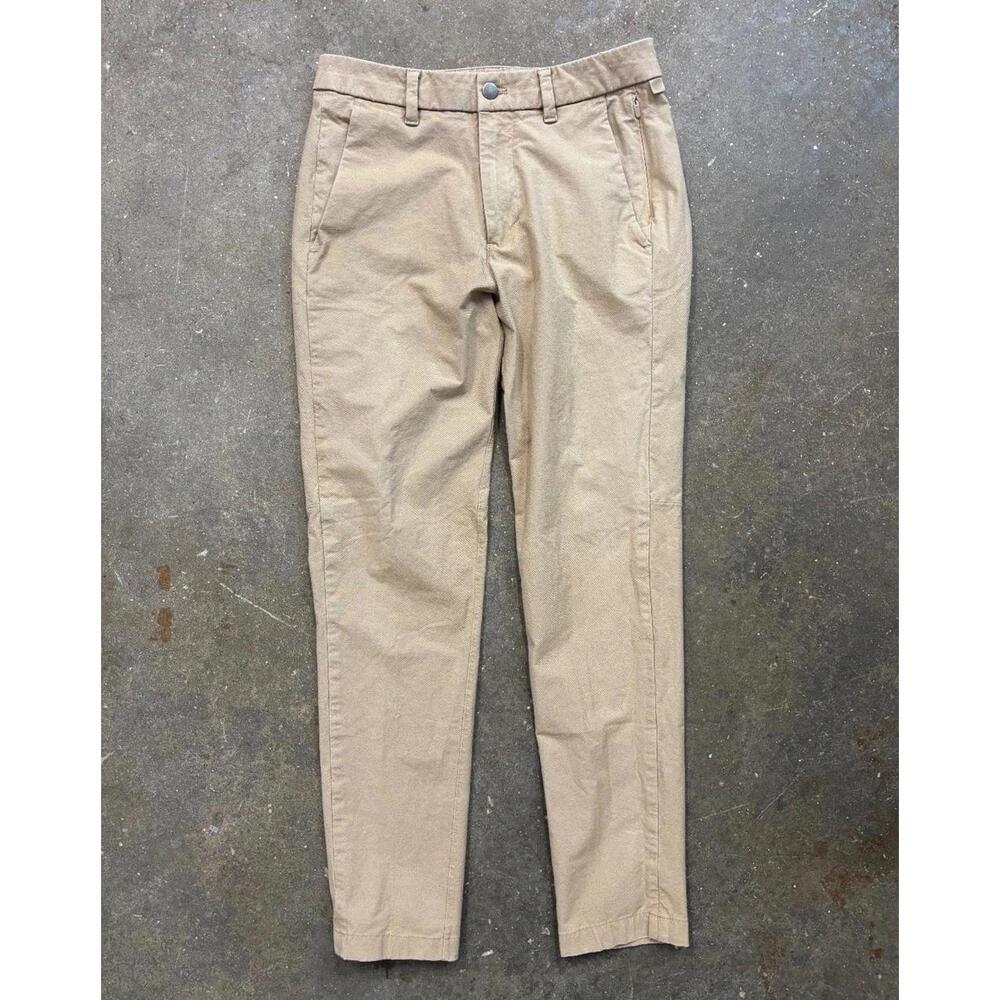 Lululemon Commission Pants Men’s 28x30 Slim Chino Stretch Tan Casual Activewear